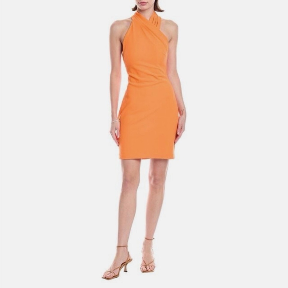 RACHEL Rachel Roy One Shoulder Orange Dress